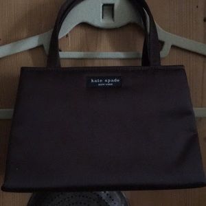 Brown satin Kate bag